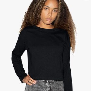 3/$25 American Apparel Black Boxy Longsleeve Tee